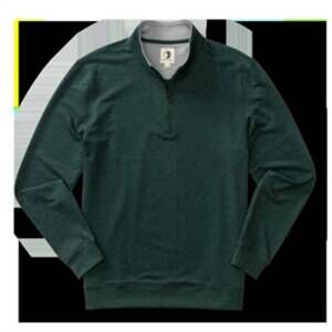 NEW DUCK HEAD men's long sleeve dunmore 1/4 pullover in pine grove heather